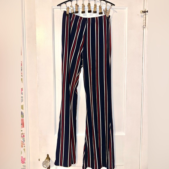 Striped Flare Pants - Picture 1 of 1